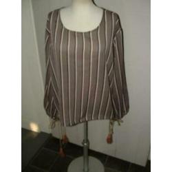 Meisie voile ( semi-transparant) top - blouse maat M
