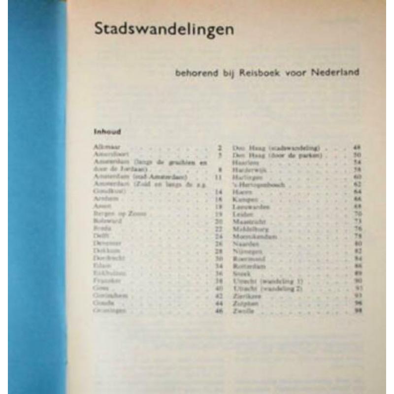 Reisboek voor Nederland [uitneembaar 45 stadswandelingen]