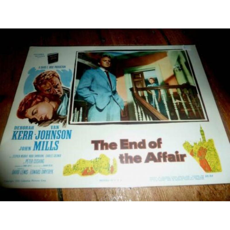 x 3 film lobby cards End of the Affair - Deborah Kerr - 1955