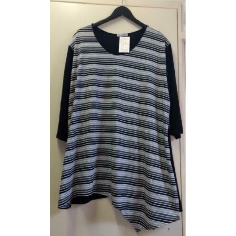 Prachtige roze blouse van Magna maat 52 -54