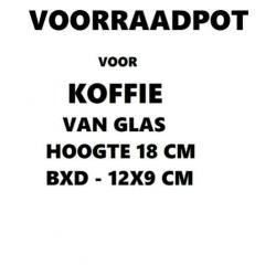 Glazen voorraad pot met deksel - diverse