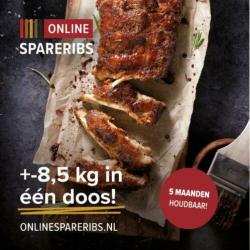 Sous vide gegaarde spareribs 4,5kg/8,5kg (5 maanden houdbaar