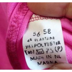 Prachtige roze blouse van Magna maat 52 -54