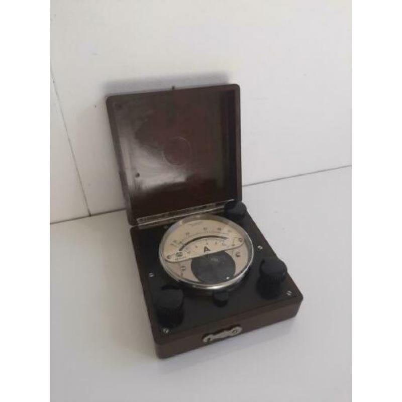 Antieke Bakkelieten Voltmeter