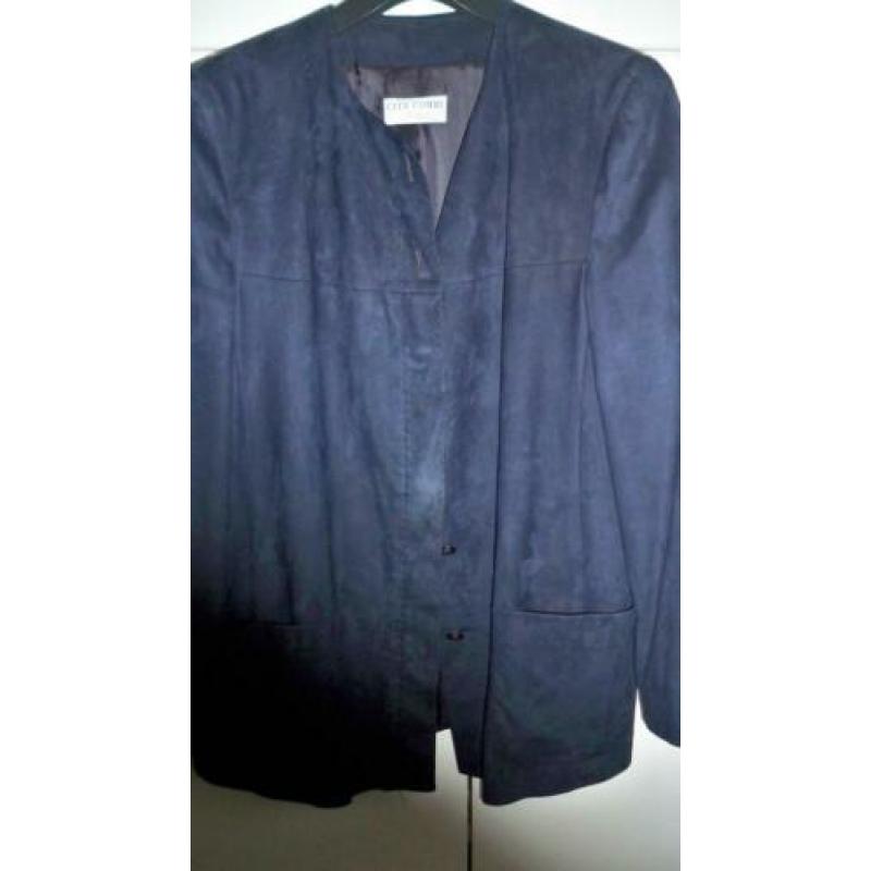 Dames Jas Blauw Merk Amaretta