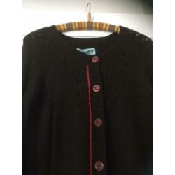 Mt L 42 - Packers & Pioneers bruin oa cashmere wollen vest