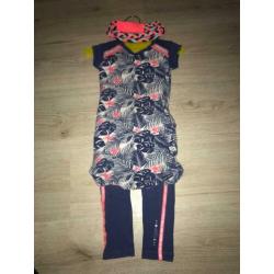 Quapi jurk met legging en bijpassende haarband 86/92
