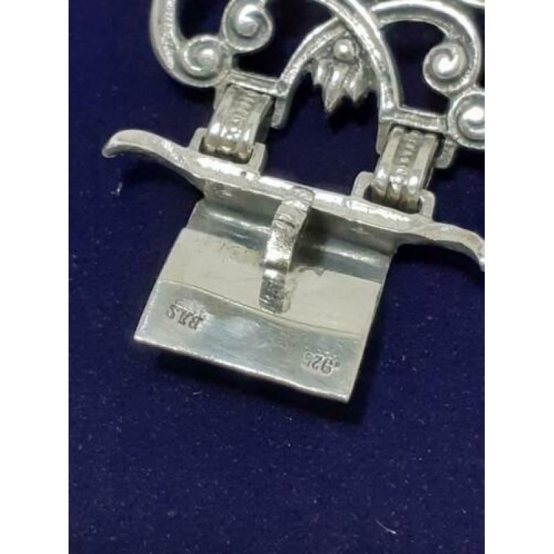 Zeer mooie zware zilveren armband merk BAS