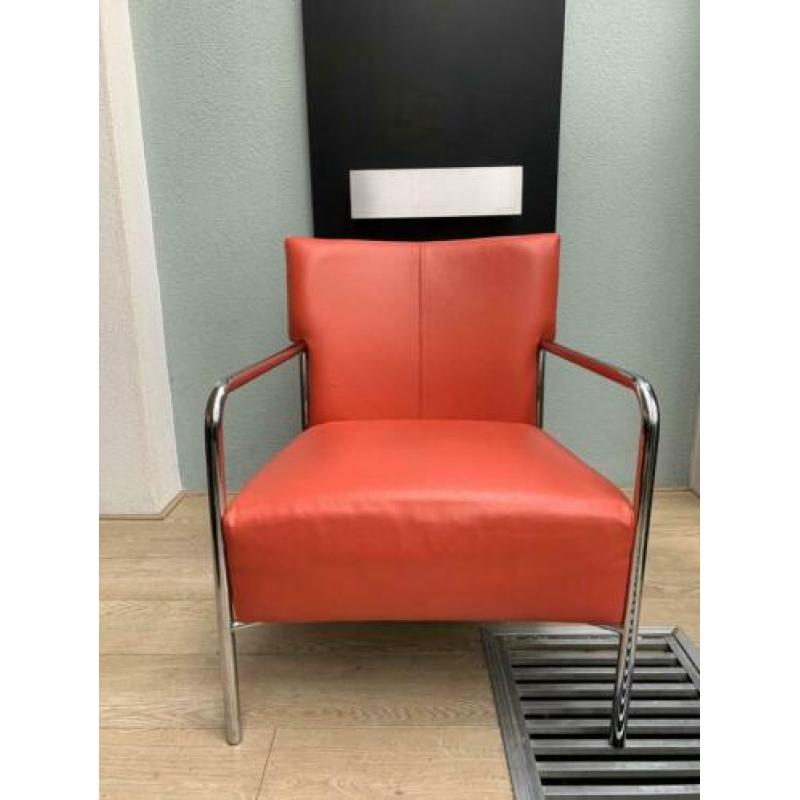 Bert Plantagie Class rood leren design fauteuil