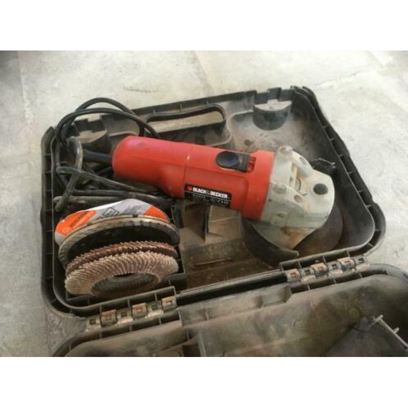 Black & Decker kleine haakse slijpschijf K6915 + extra's