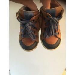 Leren schoenen jongen cognac Bunnies maat 22