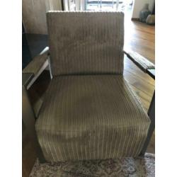 Relax fauteuil met slede in perfecte staat