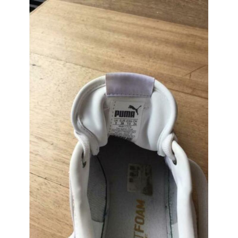 Puma sneakers gympen wit leer mt 37/38