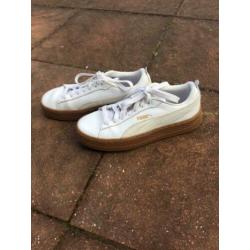Puma sneakers gympen wit leer mt 37/38
