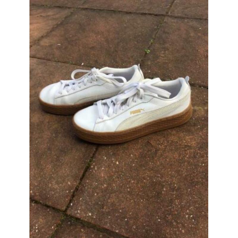 Puma sneakers gympen wit leer mt 37/38