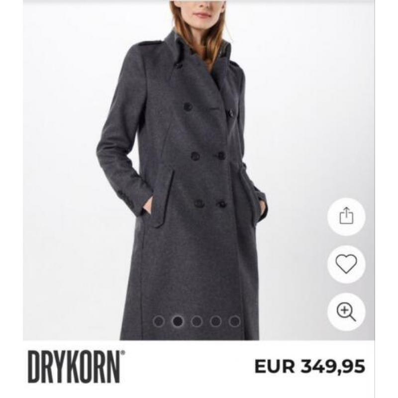 Drykorn wollen lange jas