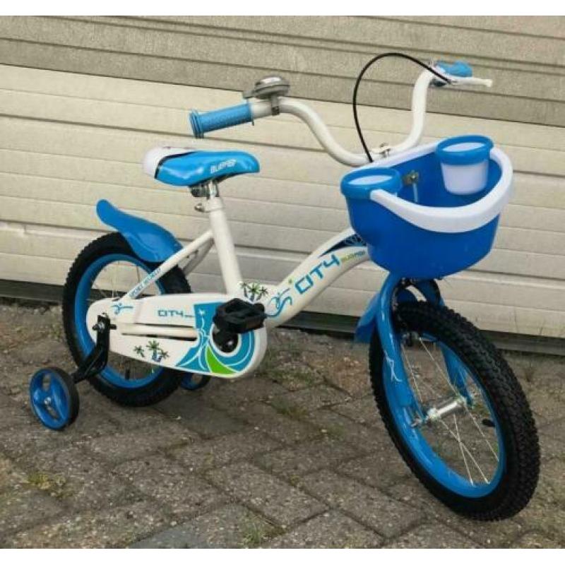 NIEUW City jongensfiets 14 inch met mandje & bidonhouder