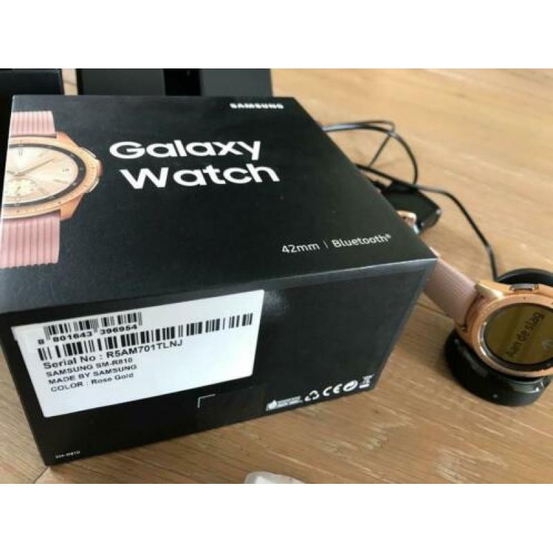 Samsung Galaxy watch. Rose gold. 42 mm. Met garantie