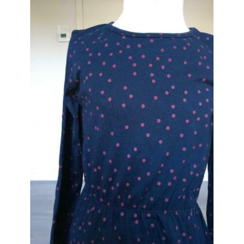 NAME IT jurk donkerblauw / rood mt 128 D21