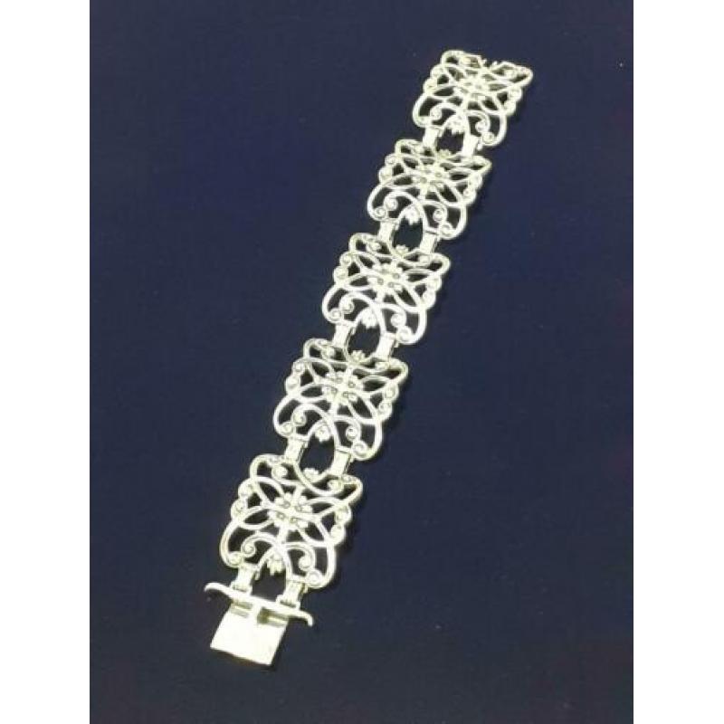 Zeer mooie zware zilveren armband merk BAS