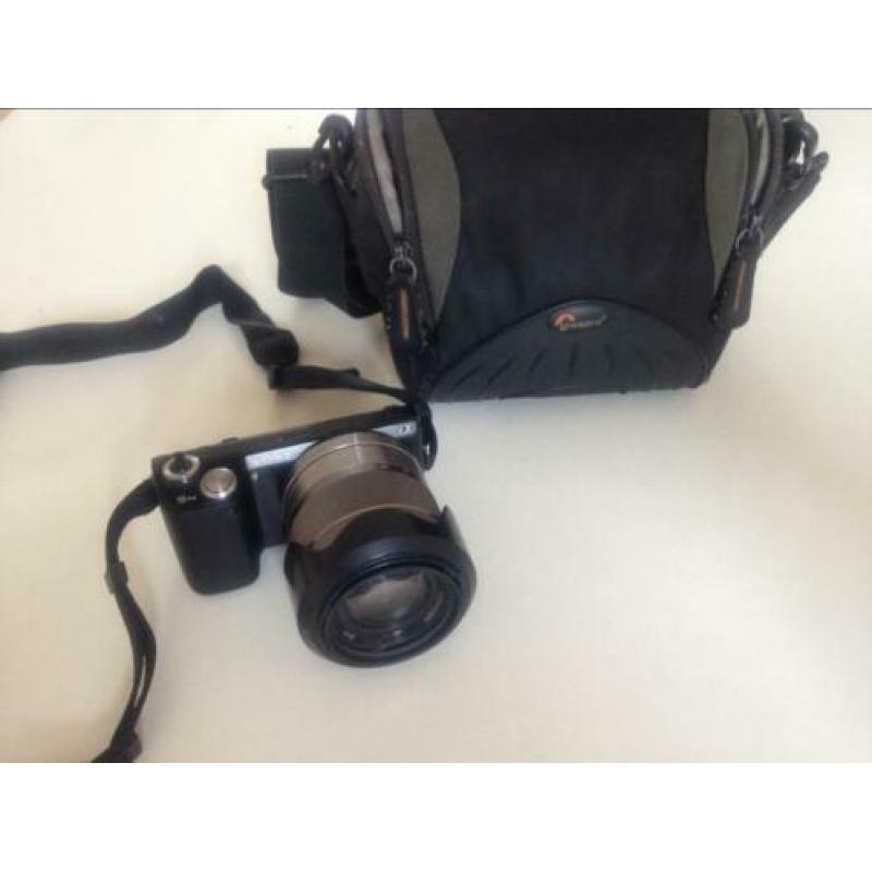 Sony Nex 5 camera incl tas/ extra accu/ 32gb sd