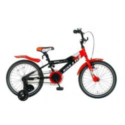 NIEUW City jongensfiets 14 inch met mandje & bidonhouder
