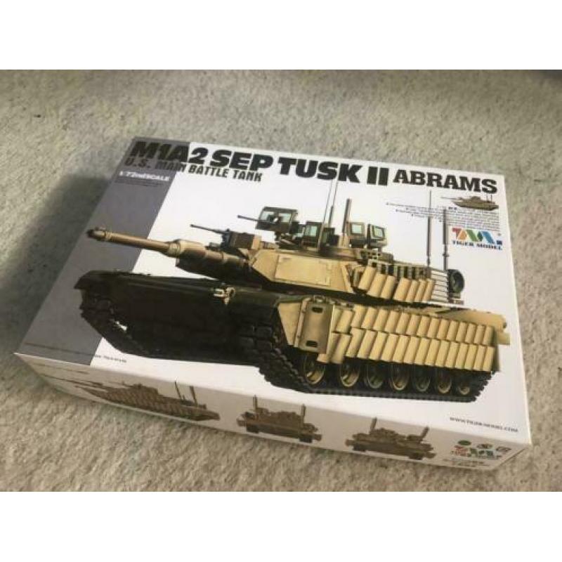 Tiger Model M1A2SEP TUSK II ABRAMS 1/72