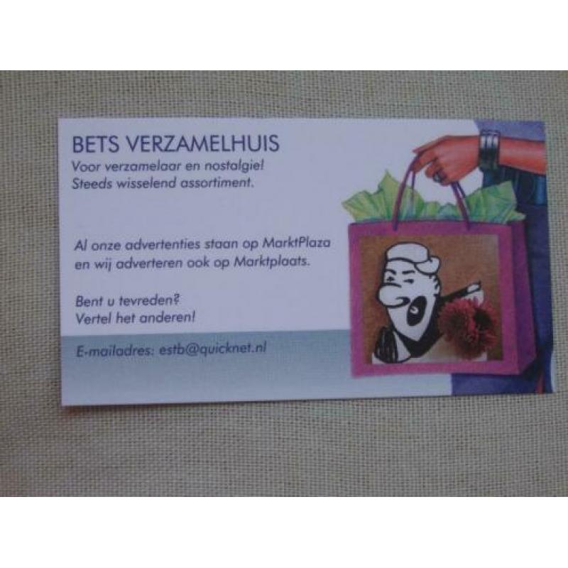 5 - Gebaksvorkjes met bloemafbeelding. Gemerkt:nee. 55. Bie