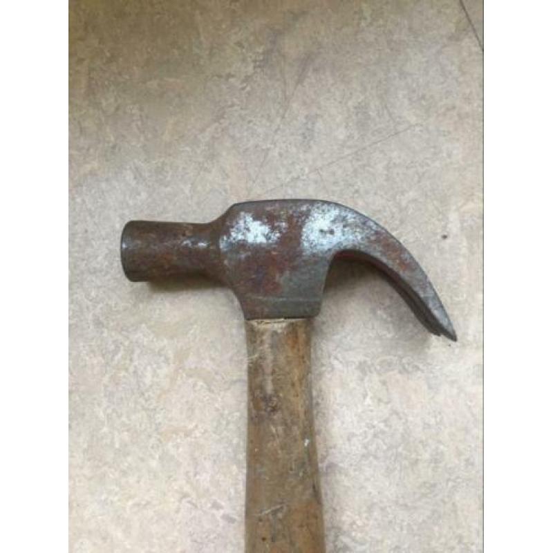 Antiek oud gereedschap Hamer Klauwhamer hamers