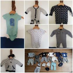 Newborn babypakket mt50-62, name it, petit bateau, tumble&d