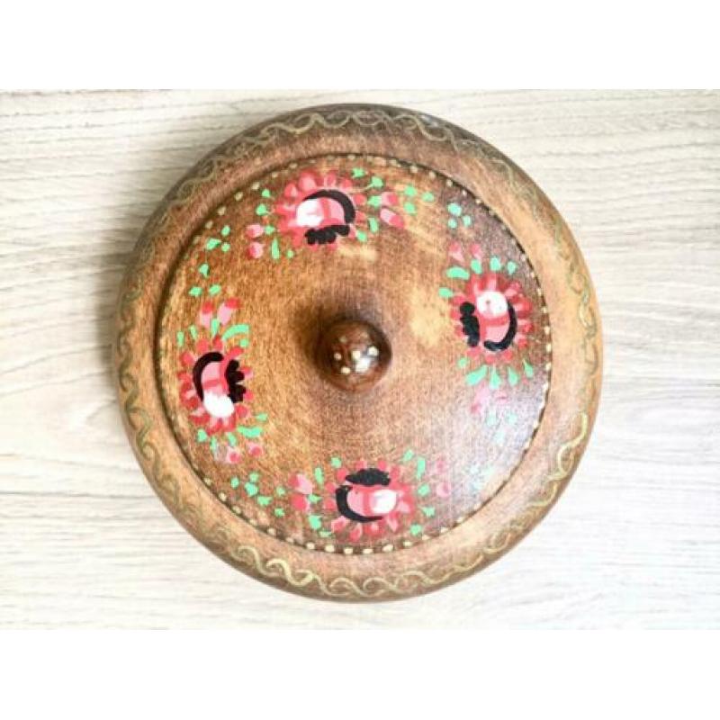 ?vintage bakje hout boho bloemen