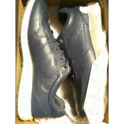 Ecco sneak sneakers, heren, blauw, nieuw, maat 44