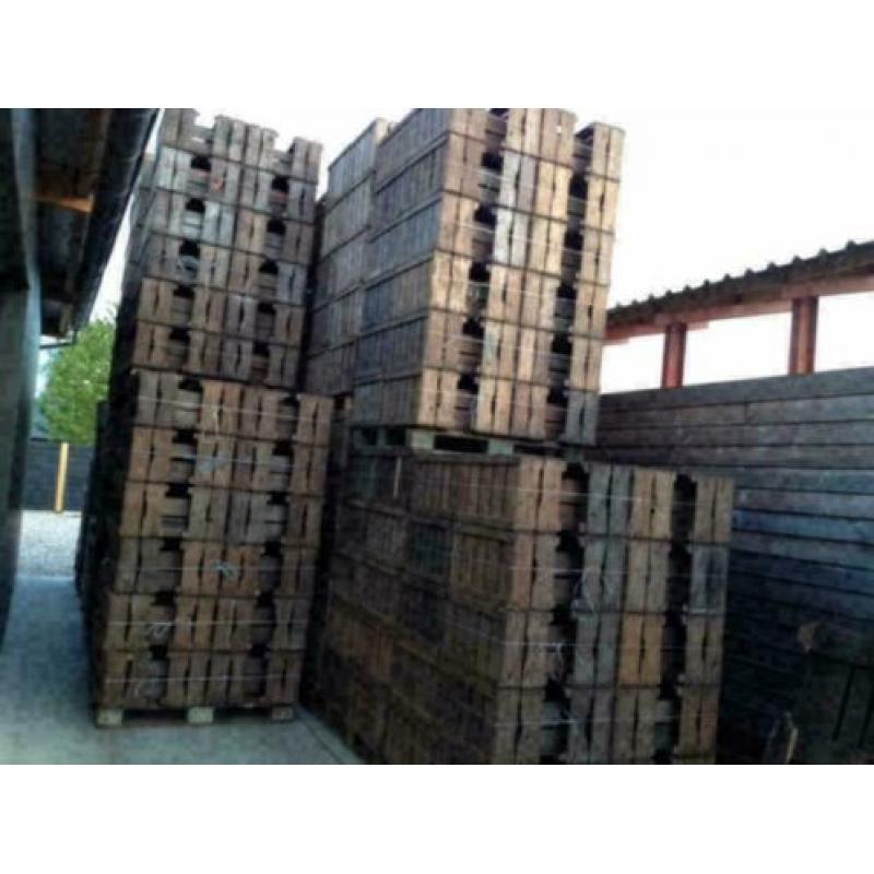 Fruitkisten , Groentekisten , Veilingkisten hout MEGA PARTIJ