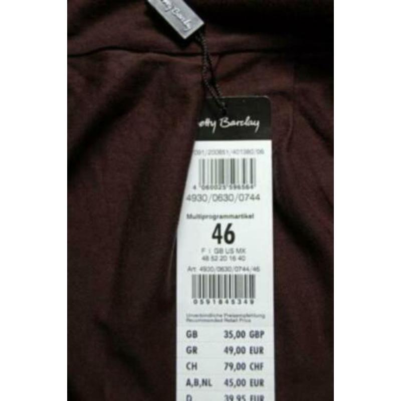 NIEUW BETTY BARCLAY vestje, top, bruin, Mt. 46