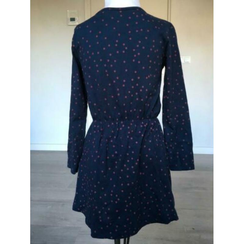 NAME IT jurk donkerblauw / rood mt 128 D21