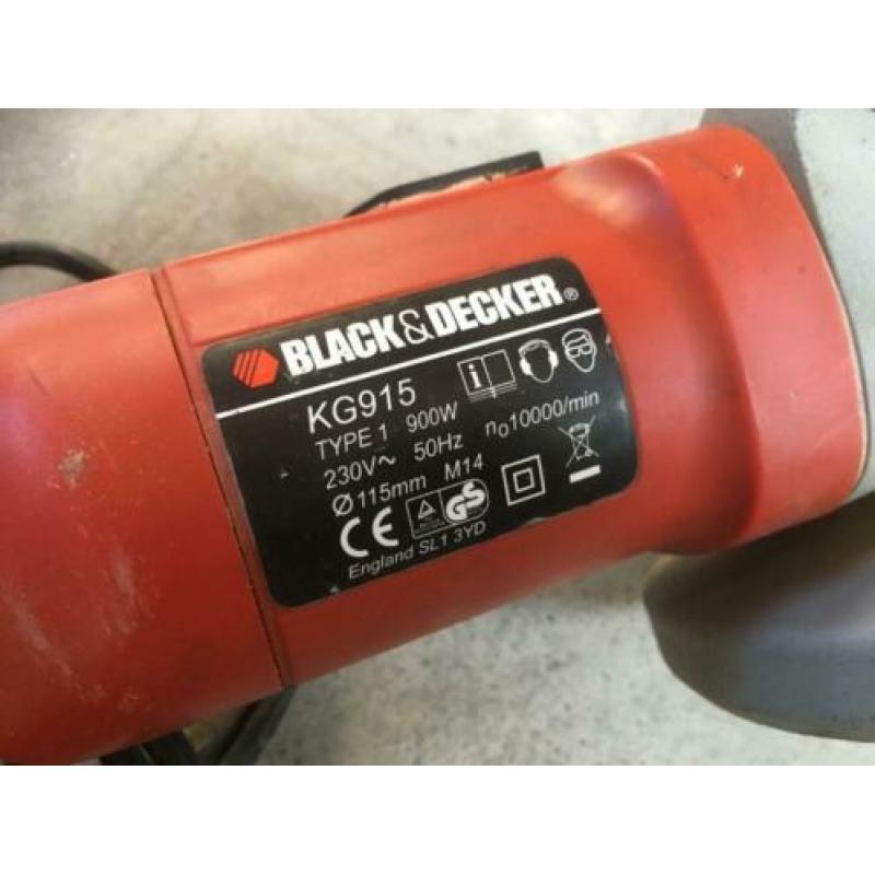 Black & Decker kleine haakse slijpschijf K6915 + extra's