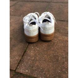 Puma sneakers gympen wit leer mt 37/38
