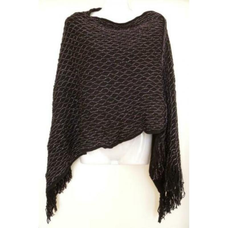 Dames poncho, keuze uit 4 kleuren