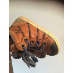 Leren schoenen jongen cognac Bunnies maat 22