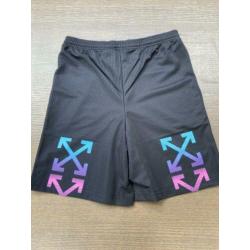 OFF-WHITE gradient mesh short