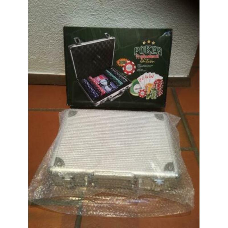 Poker koffer 200 delig professional edition Nieuw