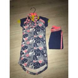 Quapi jurk met legging en bijpassende haarband 86/92