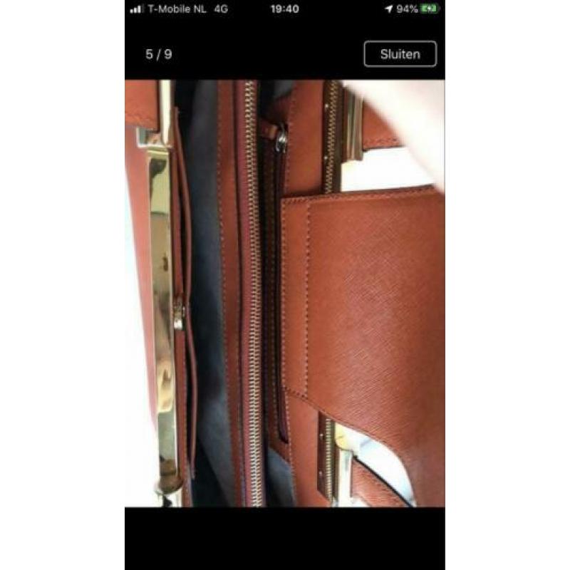 Michael Kors tas saffiano leer