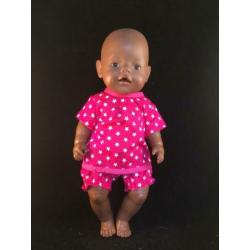 Poppenkleren 2-delig zomerpakje broek en bloes