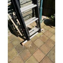 Altrex schuifladder met brede stabilisatievoet 2x12 sporten
