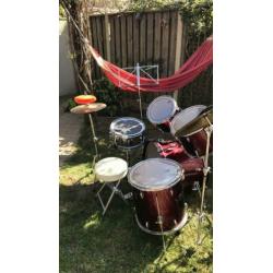 Pearl drumstel forum series rood
