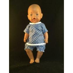 Poppenkleren 2-delig zomerpakje broek en bloes