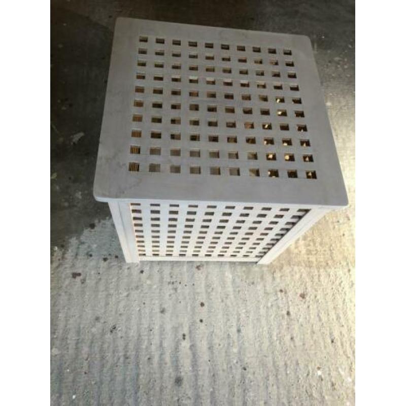 Ikea houten wasmand White wash 50x50 cm