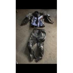 Leren motorpak te koop mt S/M