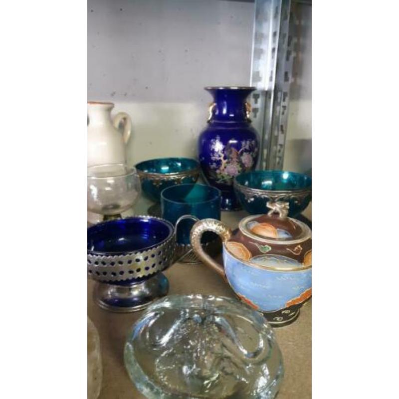 Aardewerk porselein delft blauw enz
